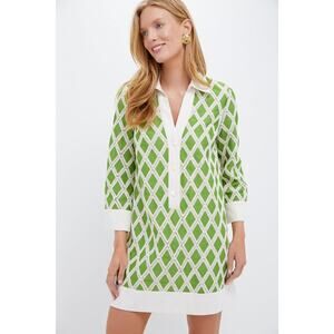 TUCKERNUCK Kelly Green Crochet Collier Dress Size S NWT Retail $198 Tuckernuck